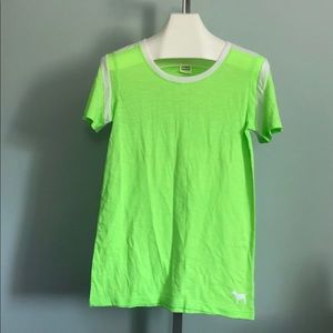 PINK neon green large fitted T-shirt Brand New